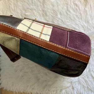 y2k Coach Bleeker 11356 Holiday Patchwork Hobo Bag Purse thumbnail 7