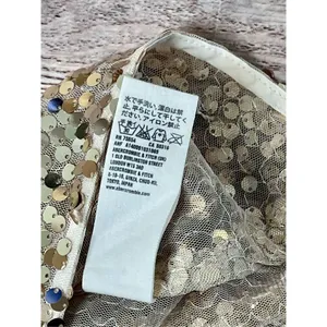 Abercrombie and Fitch Gold Sequin Tank Racer Top‎ LARGE Holiday Party NWT $88 thumbnail 11