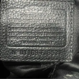 Coach Penelope Carryall Black Pebbled Leather Shoulder Bag silver Turnlock thumbnail 7