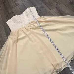 Mori Lee Madeline Gardner Lace Bridesmaid Prom Dress Strapless Women Sz 10 thumbnail 14