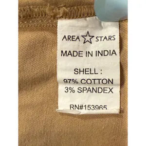 Area Stars Chic Belted Waist Midi Shirt Dress 3/4 Sleeves Button Down L Tan thumbnail 12