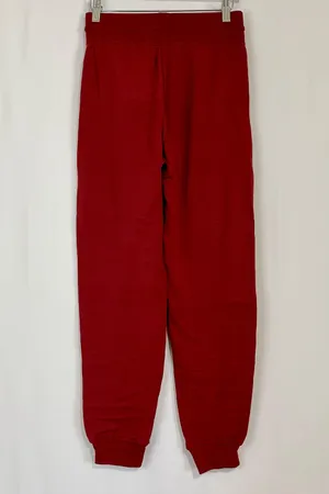 Women’s Casual Drawstring Joggers Coke Rainbow Print Logo Maroon NWT thumbnail 7