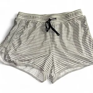 Life is Good Striped Gray & White Women’s Lounge Shorts thumbnail 1