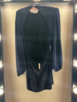 Lucy in the Sky Navy Blue Mini Dress Long Sleeve thumbnail 5