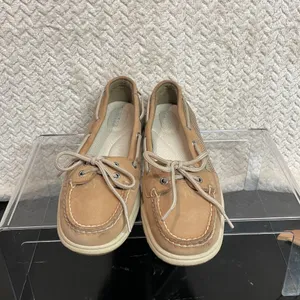 Sperry Top Sider Womens Tan Boat Shoes 2-eye Loafers size 8M Nautical‎ Preppy thumbnail 3