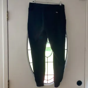 FIGS Zamora Jogger Scrub Pants Black Adjustable Drawstring‎ Scrubs Size Small thumbnail 5
