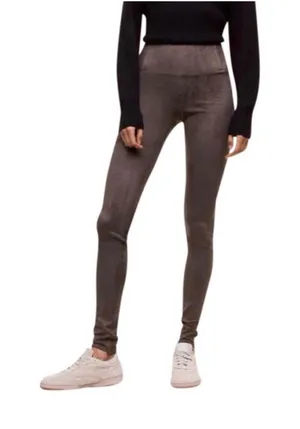 Wilfred Free Daria Faux-Suede‎ Charcoal Leggings size small thumbnail 1