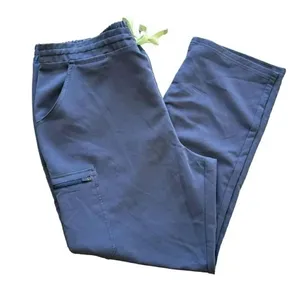Figs Scrub Tech iCal Pants Blue Drawcord Half Elastic Waist Pants SZ XL #2154 thumbnail 7