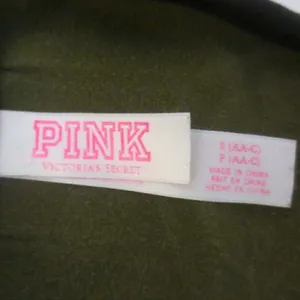 PINK Victoria’s Secret Olive Green Logo Reverse Racerback Bra Top thumbnail 6