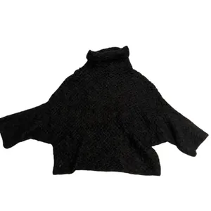 Theyskens' Theory Women's Alpaca Silk Blend Brown Cropped Turtleneck Size P thumbnail 3
