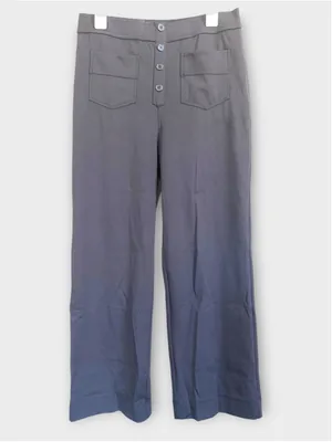 Halara Size L High Waisted Pockets Straight Leg Casual Pants Black thumbnail 3