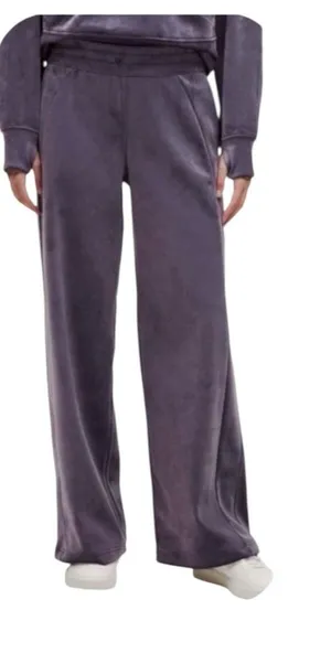 Lululemon size xxxs scuba mid rise Velvet Wide Leg purple nightfall Pants thumbnail 1