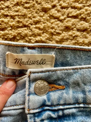 💙 Madewell The Perfect Vintage Crop Jeans – Size 31 – Ripped Knee Light Wash 💙 thumbnail 3