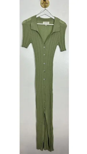 L*SPACE Undertow Dress in Light Olive Size Large thumbnail 6