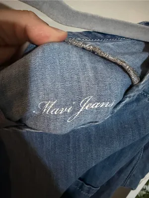 Mavi Indigo Short Sleeve Denim Shift Dress thumbnail 5