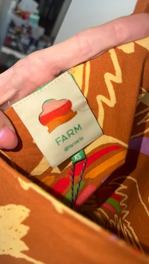 Farm Rio Dress XS Tropical Mixed Color Birds Ball Dress thumbnail 7