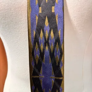 Christian Lacroix Men's Tie Vintage Silk Classic Geometric Multicolor thumbnail 4