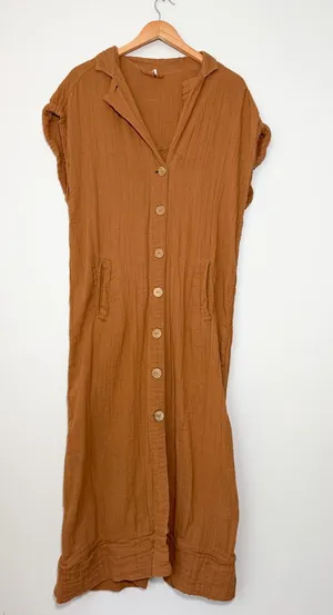 Free People Soakin Up Summer Trench Midi Dress thumbnail 1