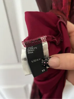 CIDER Red Paisley Mesh Halter Maxi Dress XS Y2K thumbnail 8