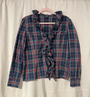 American living plaid polo thumbnail 1