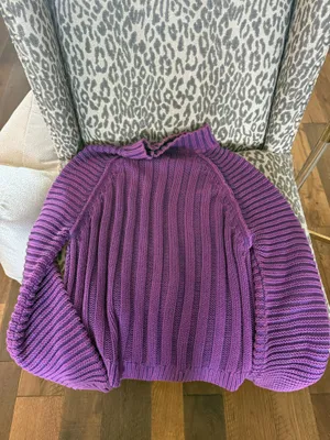 Free People Oversized Sweater purple Medium thumbnail 3
