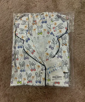 Roller Rabbit Celebration Bunnies Polo Pajama Set XS thumbnail 4