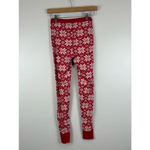 Hanna Andersson Long John Pajamas SET Scandi Snowflake Women's Size XS thumbnail 7