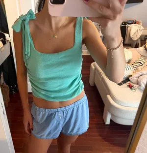 Free People Teal Tank thumbnail 1
