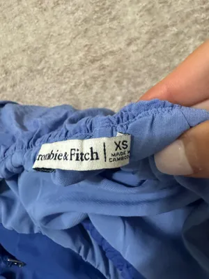 Abercrombie & fitch blue maxi dress size xs thumbnail 3