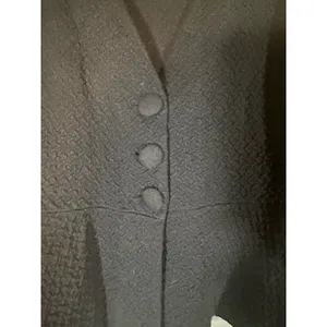Style & Co Black Ruched Sleeve Button Front Knit Cardigan Women Sz L thumbnail 4