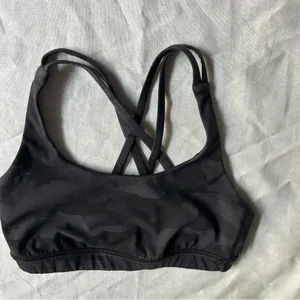 Lululemon Black Camouflage Sports Bra thumbnail 3