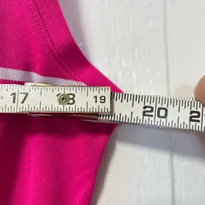 Vineyard Vines athletic sleeveless pink and white striped polo size medium thumbnail 6