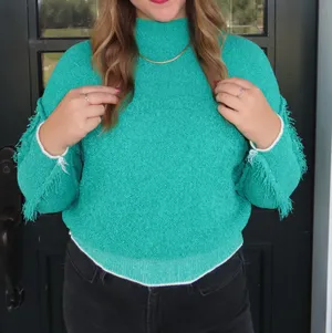 Zenana Green Turtle Neck Sweater thumbnail 2