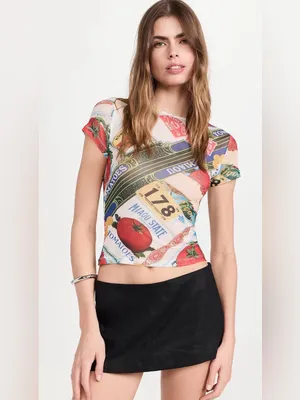 MIAOU Elektra Skirt and mini top in Figaro‎ Print size xs NWT thumbnail 2