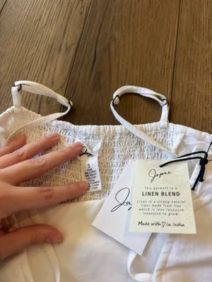 White midi dress thumbnail 4