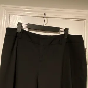 Coldwater Creek Size 14P Soft Stretch Black Wide Leg Zip Up Trouser Pants thumbnail 4