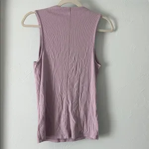 a new day Women's Lavender Ribbed High Neck Tank Top thumbnail 3