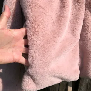EXPRESS Blush Pink Super soft faux fur jacket M thumbnail 2