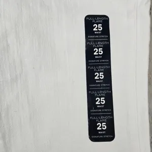 J Crew‎ Full Length Flare Jeans White Signature Stretch Size 25 thumbnail 8