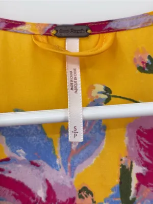 Free People Yellow Floral Maxi Duster thumbnail 3