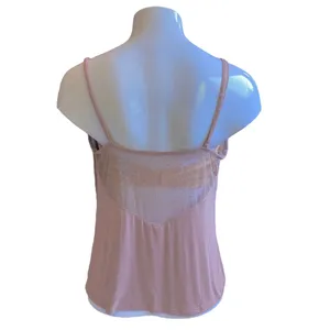 Victoria's Secret Mauve Camisole with Sheer Polka Dot Lace thumbnail 3