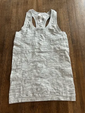 Athleta Momentum Tank Racerback Space Dye Heathered Gray - Size Small thumbnail 1