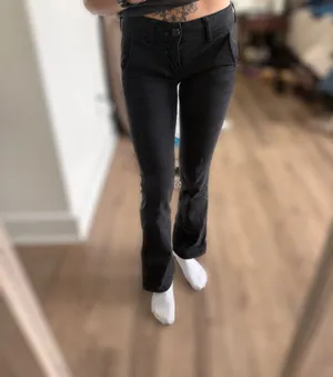 American Eagle Kick Boot Khaki Pants thumbnail 3