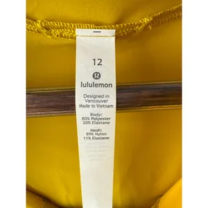 Women’s LuluLemon Size 12 Mustard Yellow Hooded Windbreaker thumbnail 5
