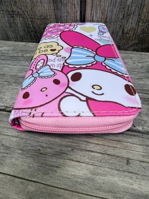 Woman’s My Melody Pink Pastel Character Zip Full Size Wallet 7.5” (L) 4” (W) thumbnail 8