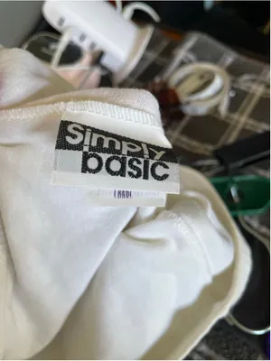 Women's Simply Basic White & Black Bike Shorts L Size L thumbnail 2