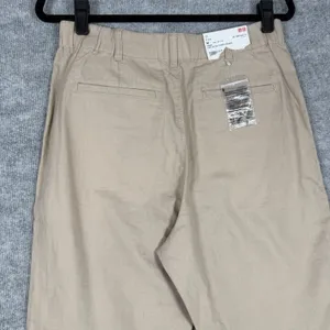 Uniqlo Size-M Womens Tapered Trousers Pants Linen Cotton Slash Pocket thumbnail 6