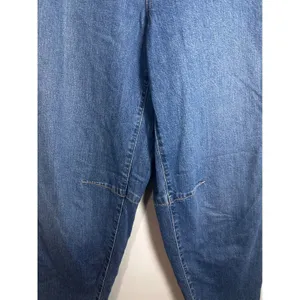 Banana Republic Mid-Rise Barrel Jean Medium‎ Wash Blue Denim 27/4 Knee Dart thumbnail 5