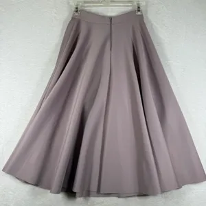 ASOS Mauve Scuba Skater Skirt Size US 2 High Waisted A-Line Mini Skirt Pink thumbnail 9