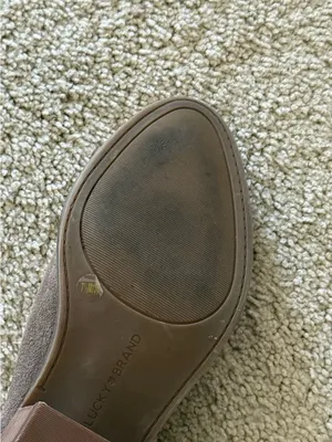 Lucky Brand Women's Suede Ankle Booties in Taupe thumbnail 5